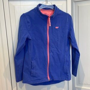 Girls Medium (10-12) Vineyard Vines zip down sweatshirt